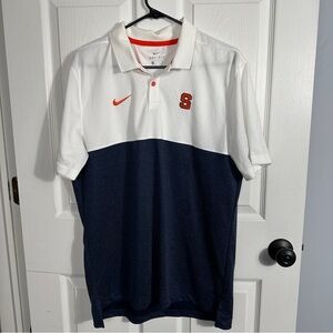 Size Large. Nike On Field‎ Dri-Fit polo shirt, Syracuse, collegiate, football